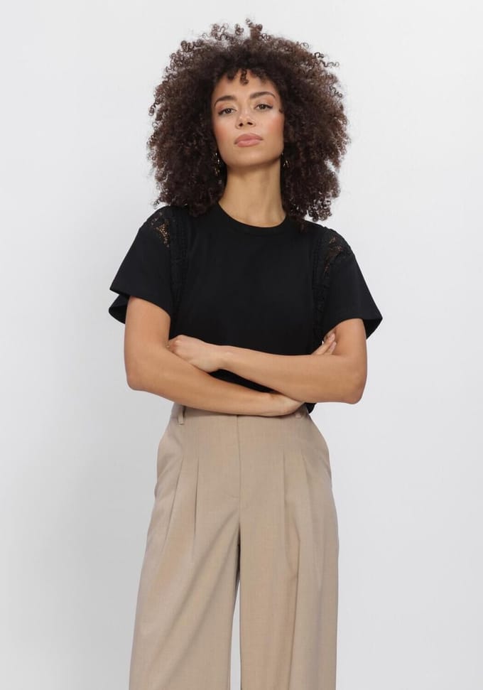 AAIKO Ceyda Co 177 Dames - Jurken - Zwart - Maat S