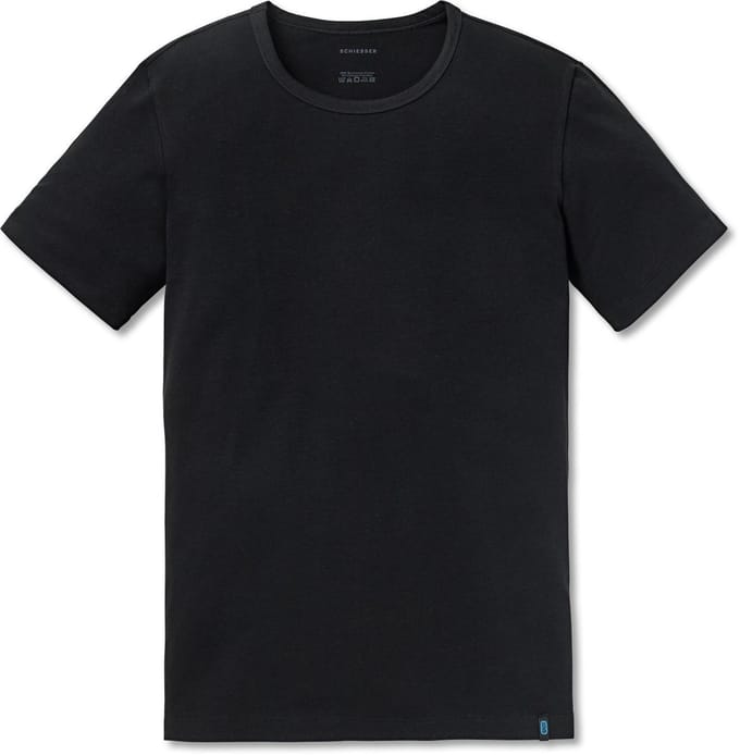 Schiesser 95/5 Heren Ondershirt - Zwart - Maat XXL