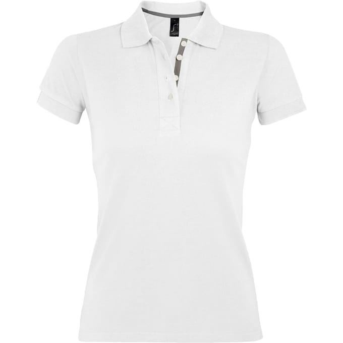 SOLS Dames/Dames Portland Poloshirt (Wit)