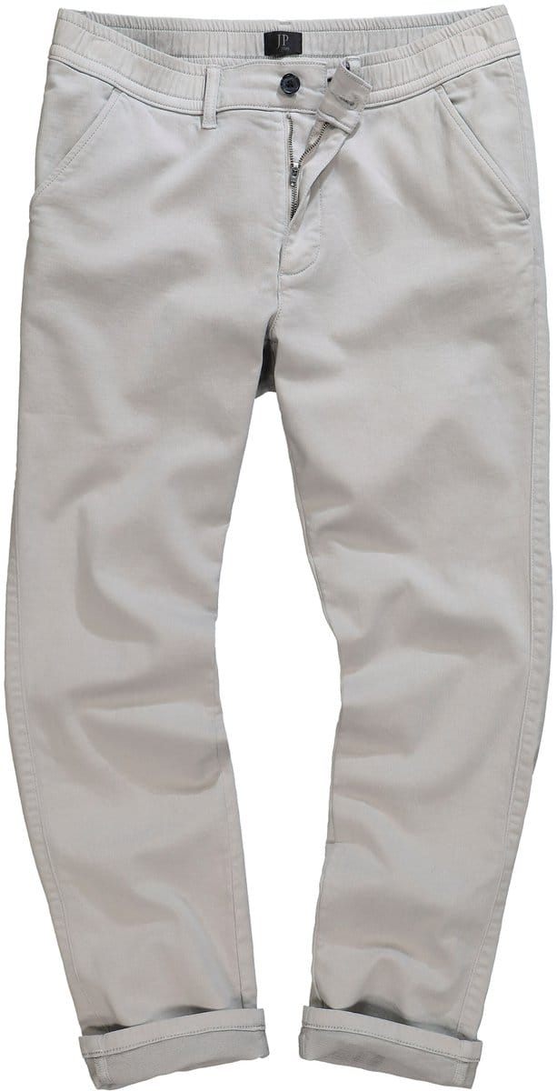 JP 1880 - Heren - Chino FLEXNAMIC® elastische tailleband - Kiezel - Maat 52