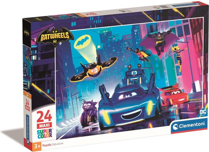 Clementoni - Puzzel - 24 Stukjes - Maxi Batwheels - Puzzel Voor Kinderen - Vanaf 3 Jaar