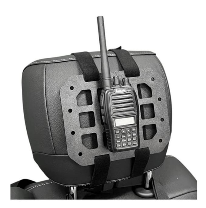 1 Stuks Tactische Stijve MOLLE Panel Voertuig Autostoel Hoofdsteun Terug Organizer Opslag gray