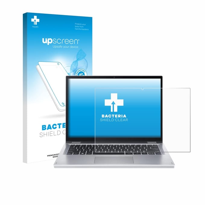 upscreen - Screenprotector voor Acer Aspire Go Spin 14 - Folie Beschermfolie transparant antibacterieel