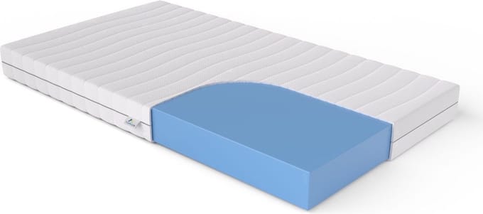 Deluxe Topper Koudschuim 90x200 - Hybride 12cm dik - Bamboo Tijk