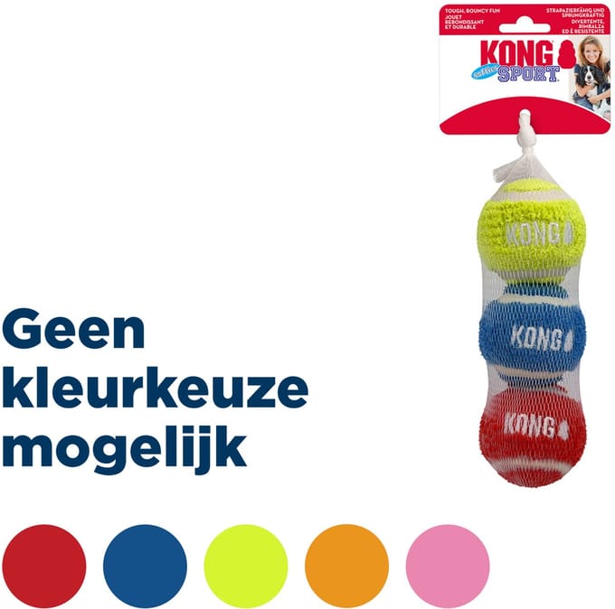 Kong Sport Softies Balls - Hondenspeelgoed - Assorti 3 stuks Medium