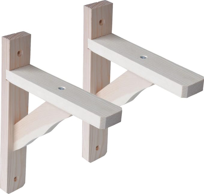 AMIG Plankdrager – 2 stuk – 230 x 160mm – Hout – 2 x 90kg – Beach Schapdrager