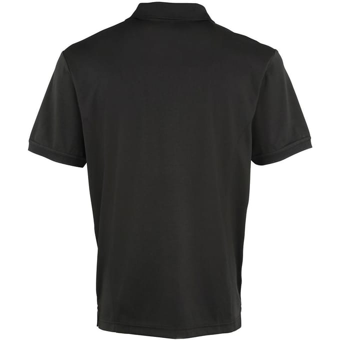 Premier Heren Coolchecker Pique korte mouw Polo T-Shirt (Wit)