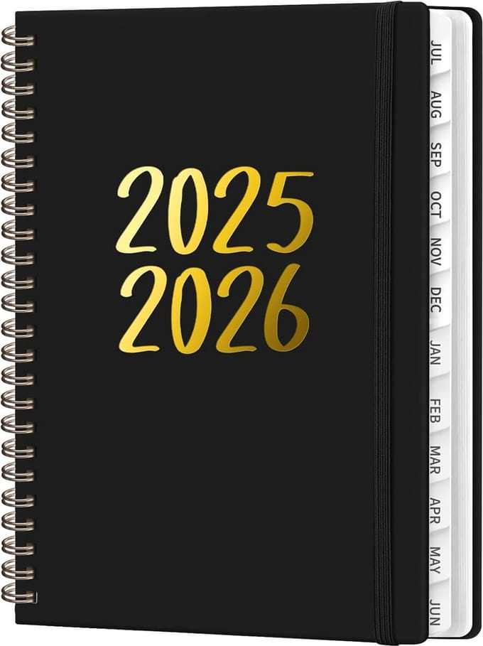 Schoolagenda 2025-2026 Planner Juli-Juni: Dagelijks, Wekelijks & Maandoverzicht met Tabs