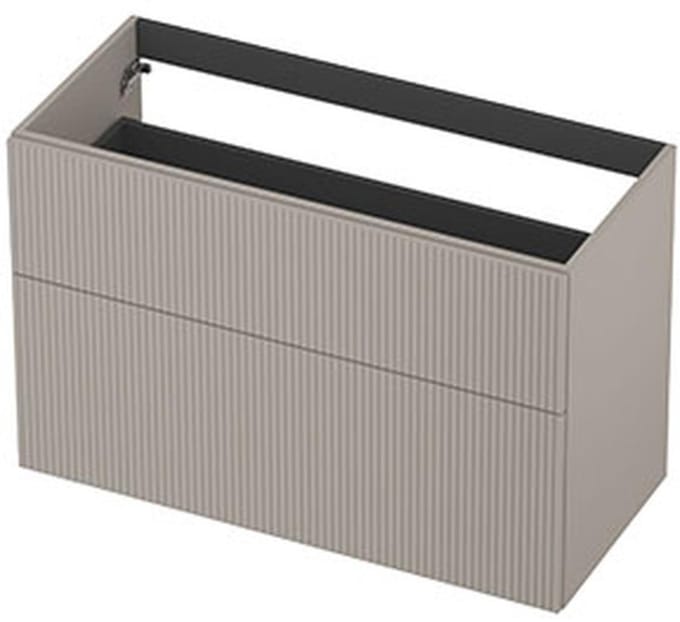 INK - Onderkast 2L A-sym Gelakt Gefr. Front - 1000x450x650 Mm - Kasjmier Grijs