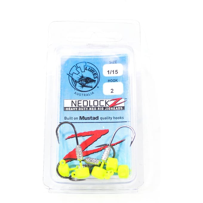Tackle Tactics TT Nedlockz HD Jig Head Grafiek 1/15 oz 2 5/pack (7489) white