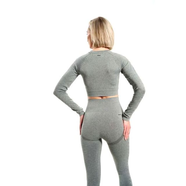 FORZA - crop top ls energy - Training top dames - Olijfgroen