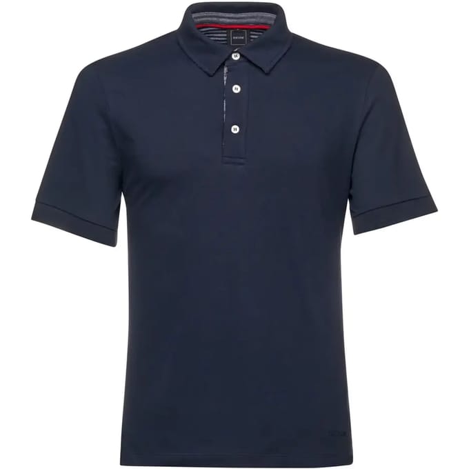 Geox Piquet Print Korte Mouw Poloshirt Blauw L Man