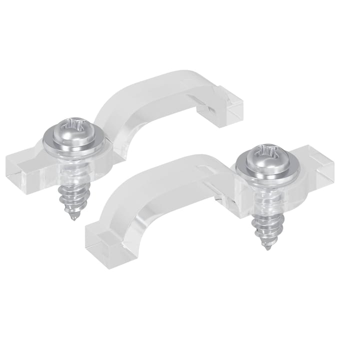 vidaXL LED Strip Clips 23,8 mm 2 st Transparant Kunststof en Ijzer