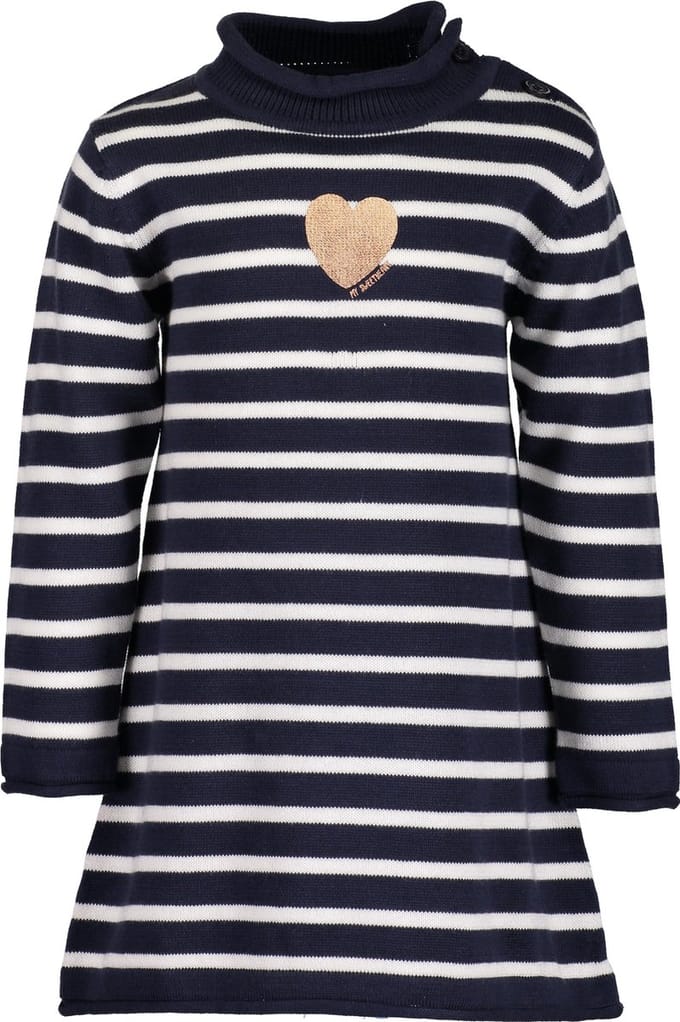 Blue Seven Meisjes Jurk - donker blauw - Maat 68