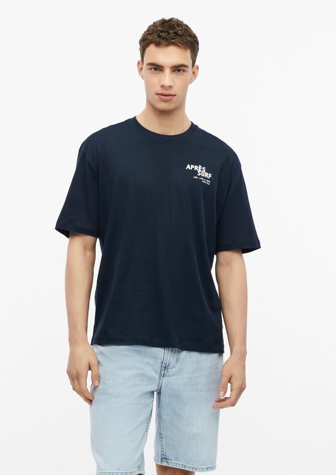 regular fit T-shirt van puur katoen
