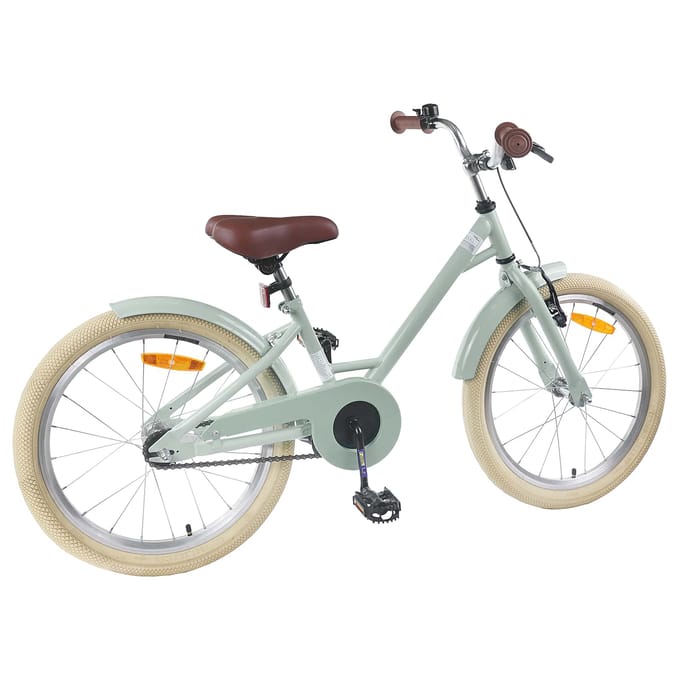 vidaXL - Kinderfiets - 18 - Inch - voor - 5-7 - jaar - oud - Lichtgroen