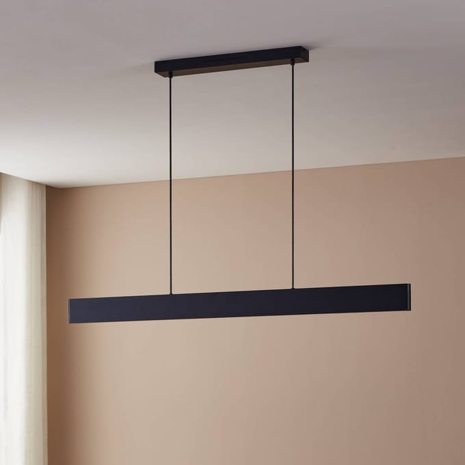 EGLO connect.z Andreas-Z Hanglamp - 117 cm - Zwart|Wit - Instelbaar RGB & wit licht - Dimbaar - Zigbee