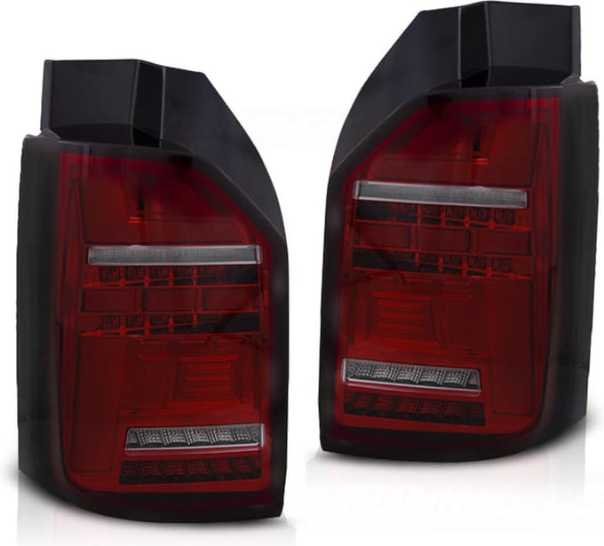 Achterlichten - voor VW T6.1 vanaf 2020 - LED OEM - rood smoke