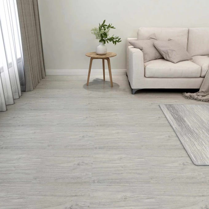 vidaXL - Vloerplanken - Grijs - en - Hout - 5,11 - m² - 55 - st - PVC