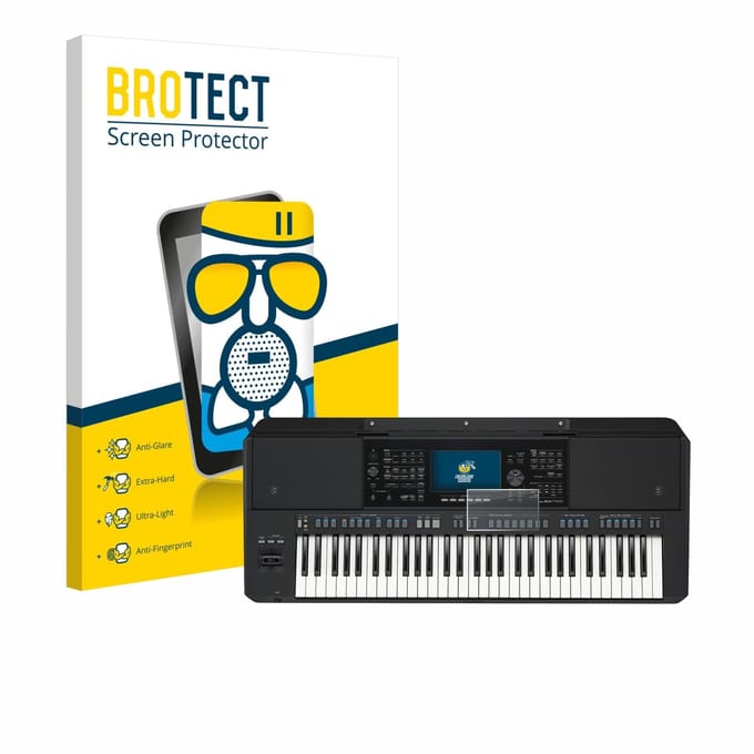 BROTECT - Screenprotector voor Yamaha PSR-SX720 - Folie Beschermfolie Beschermglas matte