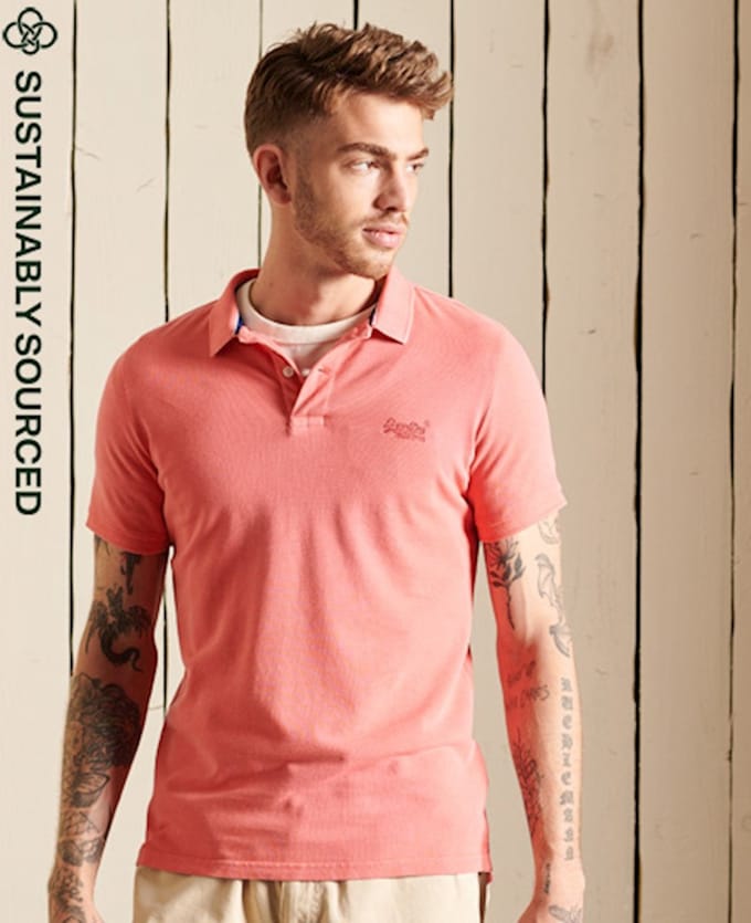 Superdry Maat 2XL Heren VINT DESTROY POLO