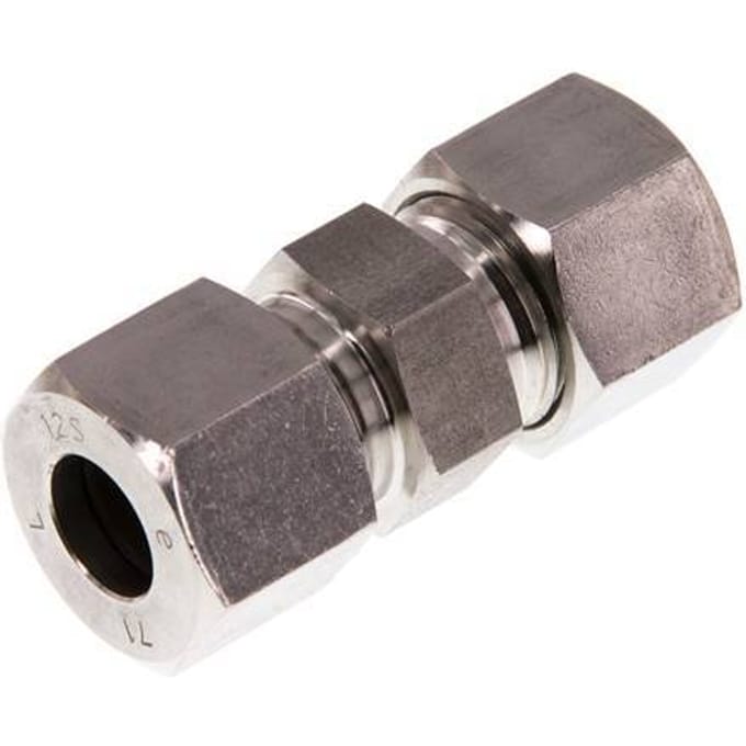 12S RVS Rechte Snijring Koppeling 630 Bar DIN 2353 - FL2S-C-ST-12-S