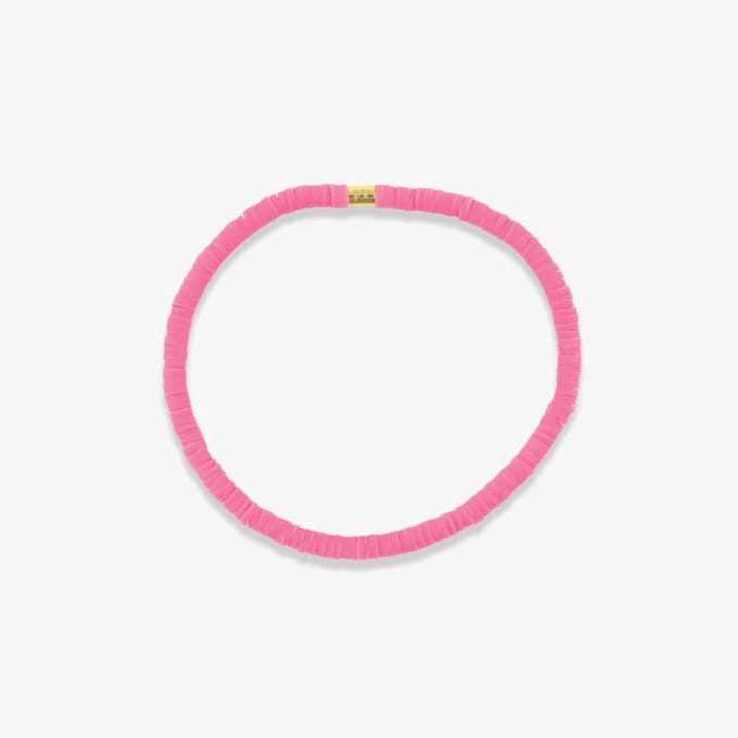 Pura Vida-Solid Cabrillo Stretch Armband-Blozen roze