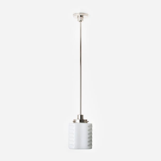 Hanglamp De Klerk 20's Nikkel - Art Deco Trade