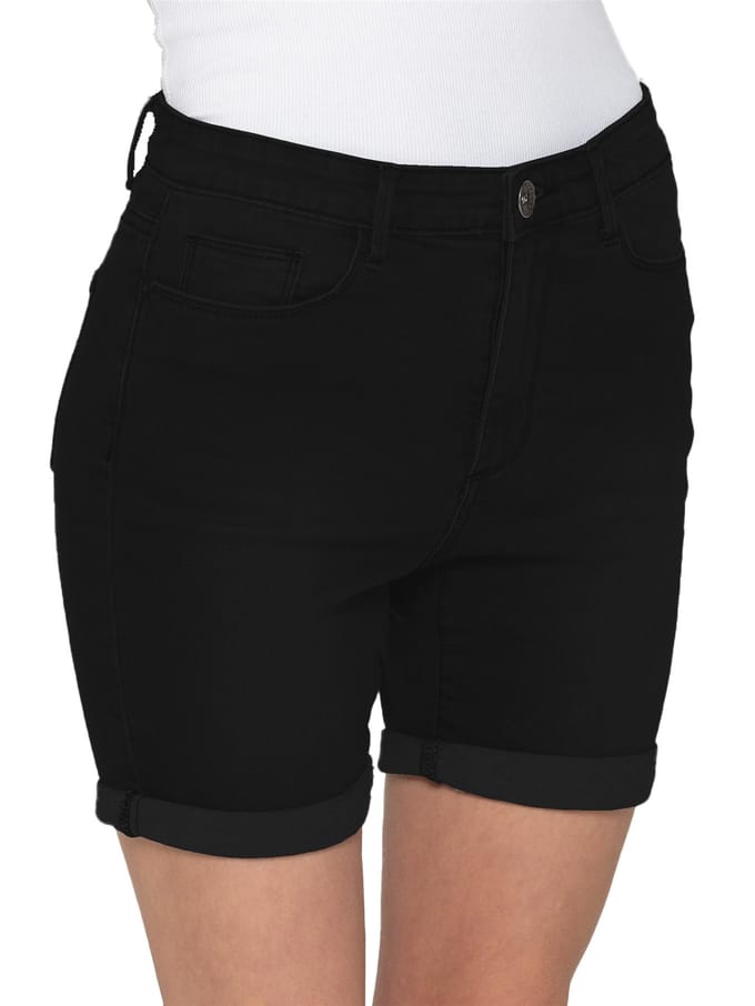 Enzo | Dames Skinny Denim Shorts