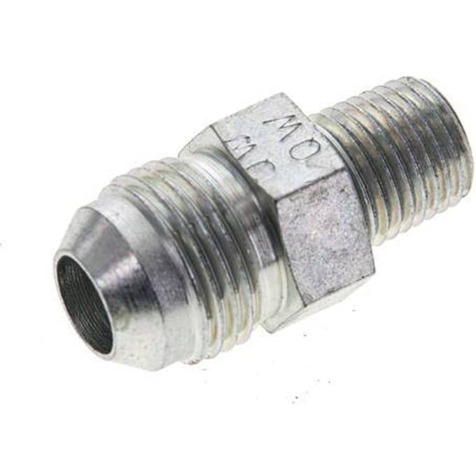 JIC  Dubbele Nippel UNF 3/4''-16 X 1/4'' NPT Staal 275bar [2 Stuks]