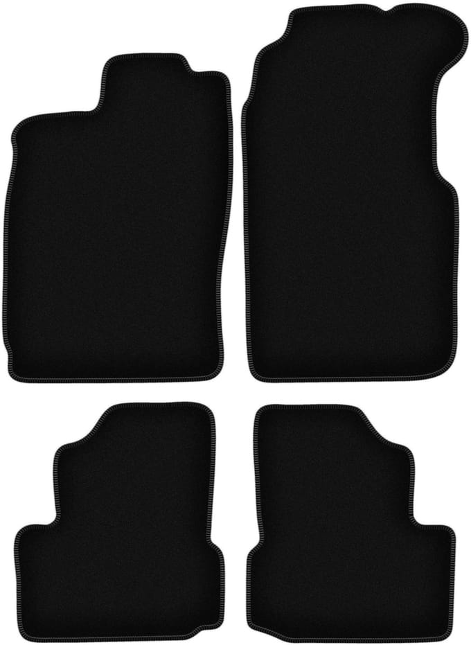 BASIC zwarte veloursmatten voor: Saab 900 II cabrio (1994-1995)