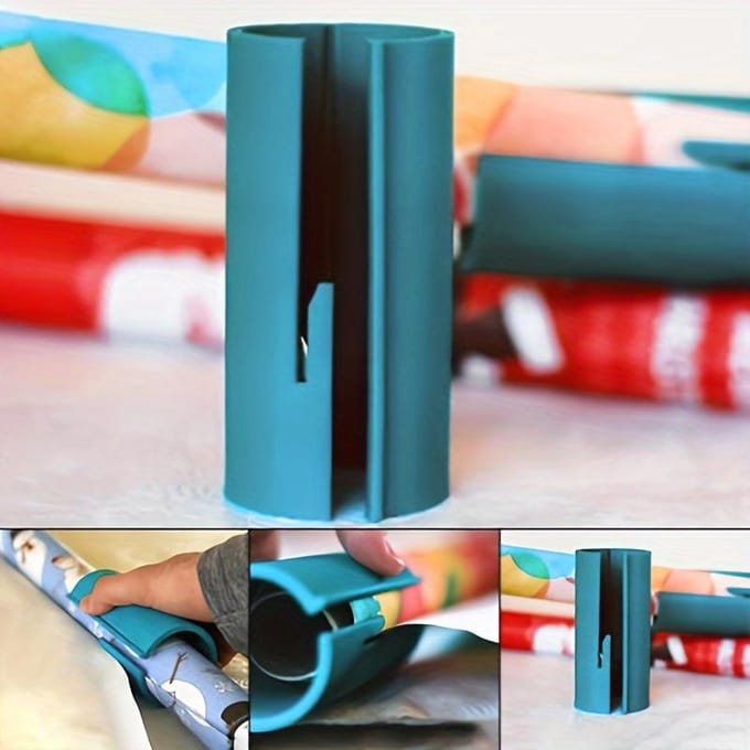 Petit Assistant de Confiance - 1pc Coupeur Cylindrique Coupe-Papier Coupeur de Papier Cadeau bleu