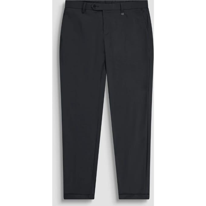 slank fit herenbroek zwart