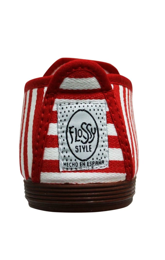 Flossy Style Corella Rood/Wit Plimsolls