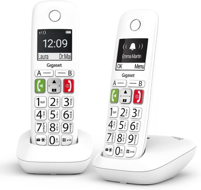 Draadloos DECT-telefoon Duo - Groot Display en Gebruiksvriendelijk