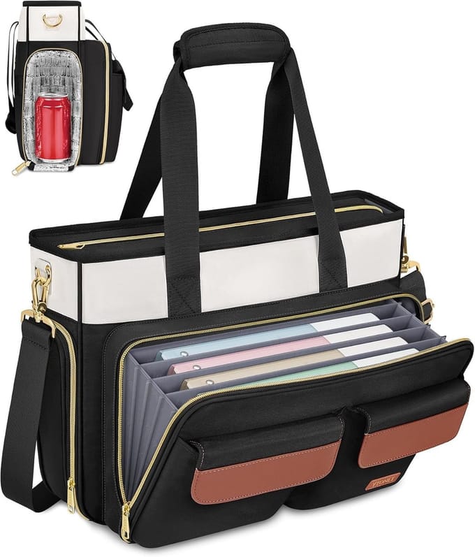 Damentas - Laptoptas Aktetas - Professioneel Gebruik - Ruim Interieur - 45 x 31 cm - Zwart