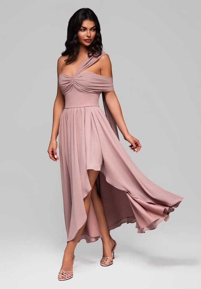 LARICA Jurk - Rits - Jurk Roze M