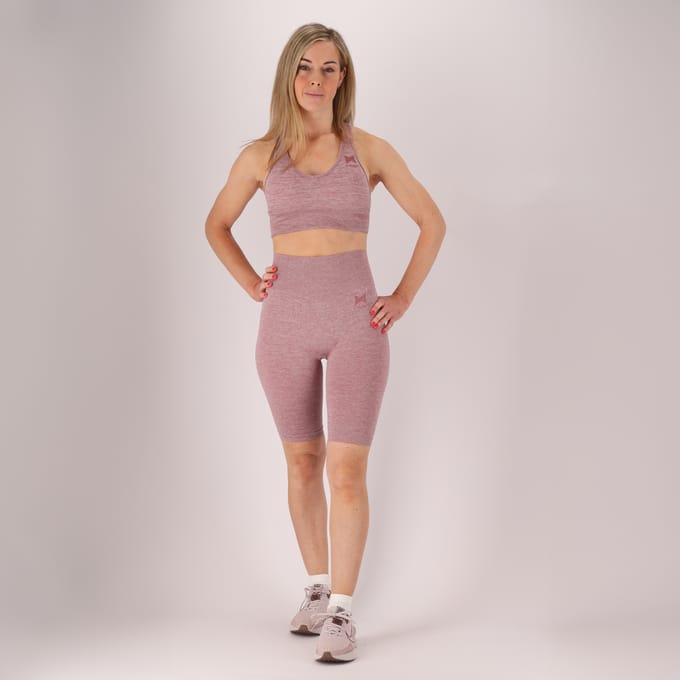 Morethansocks - Sport shorts dames - Roze - M - 1-Stuk - Shorts dameskleding