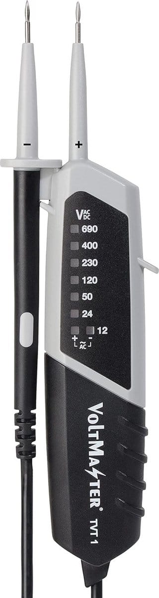 Tweepolige Spanningstester CAT III 600 V met LED-displays 12-690 V