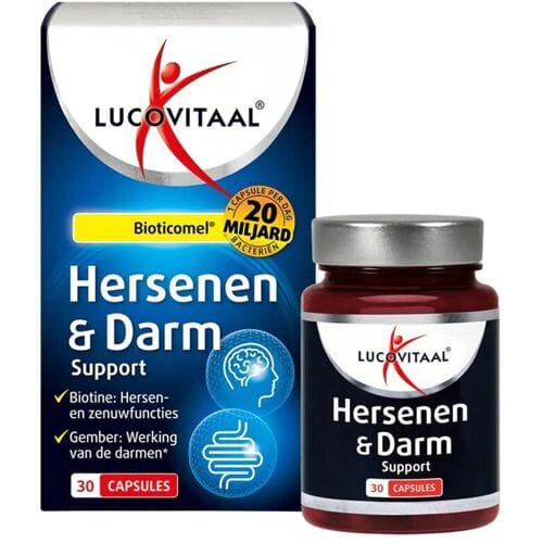 Lucovitaal Bioticomel ondersteuning voor hersenen & darm 30 capsules