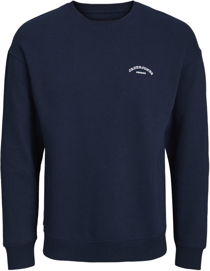 JACK&JONES PLUS - JJCOLLEGE LOGO SWEAT CREW PLS - Heren - Sweaters