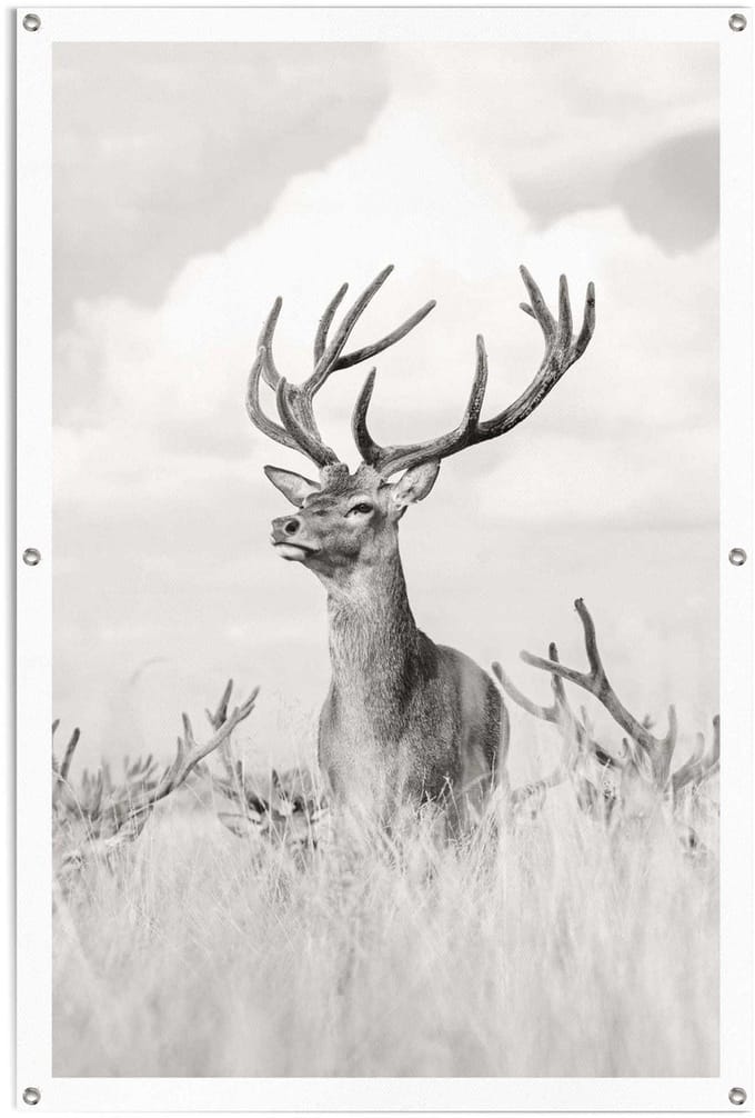 Tuinposter Trots hert - 120 x 80 - Canvas - REINDERS