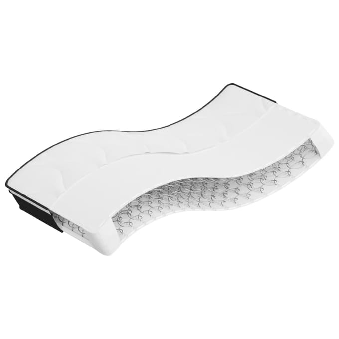 vidaXL - Bonell - veermatras - Medium - 80 - x - 200 - cm - Wit