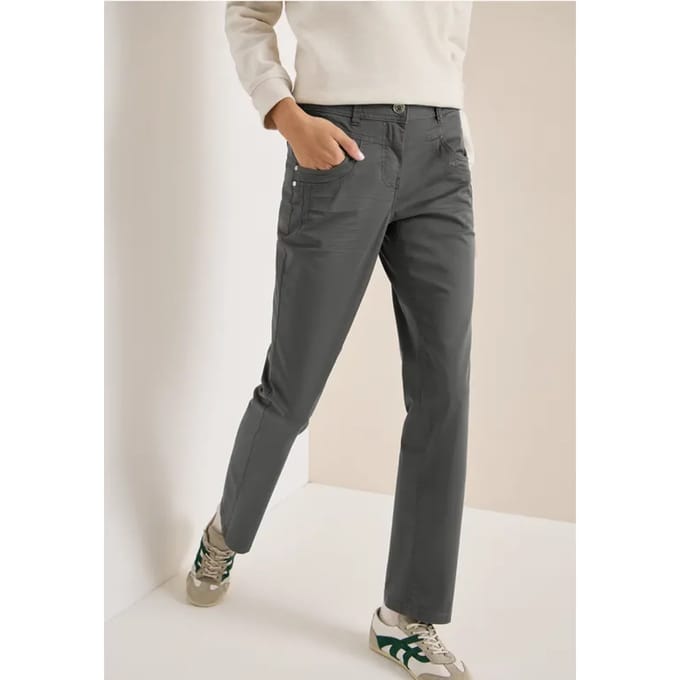 Broek met gewassen look