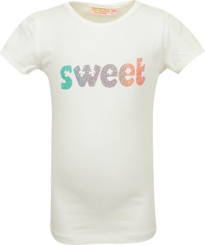 Meisjes t-shirt - Tianna-SG-02-E - Ecru