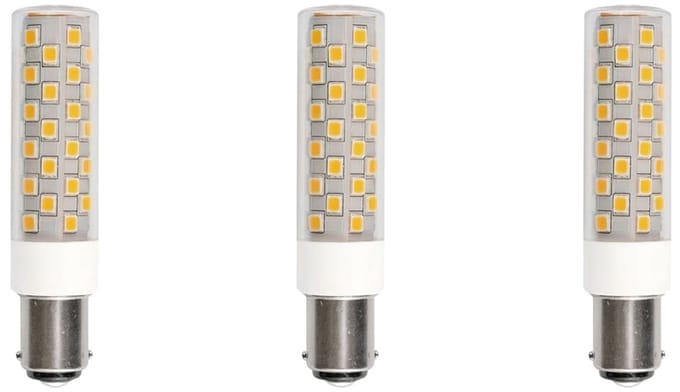 SPL Ba15d LED Lamp 6W - Neutraal Wit - 840lm - LED Buislamp T18 - 3 Stuks