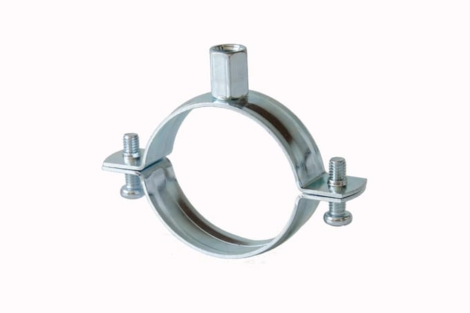 Dubbele buisklem met moer – M8, 15–18 mm