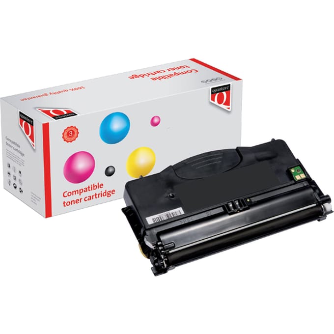 Tonercartridge Quantore alternatief tbv Lexmark 12016SE zwart