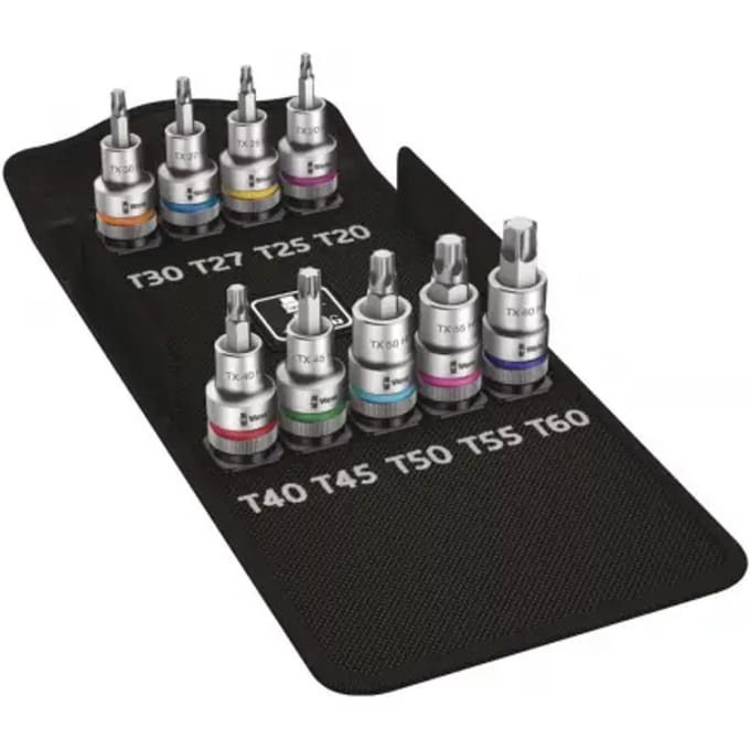 Wera 8767 C HF 05004202001 Dopsleutel-bitinzetset Metrisch 1/2 (12,5 mm) 9-delig