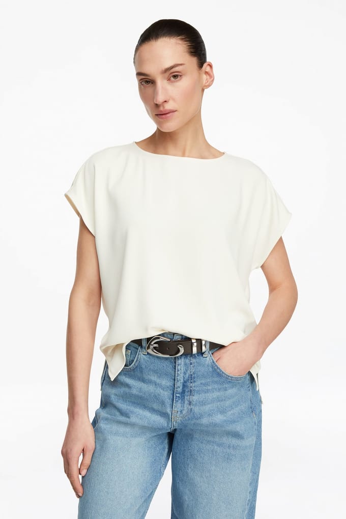 Comma  Blouses Offwhite Taglia: 38 | Magliette intime Outlet | Donna | Bianco